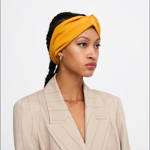 Zara Accessories Zara Yellow Turban Headband Poshmark